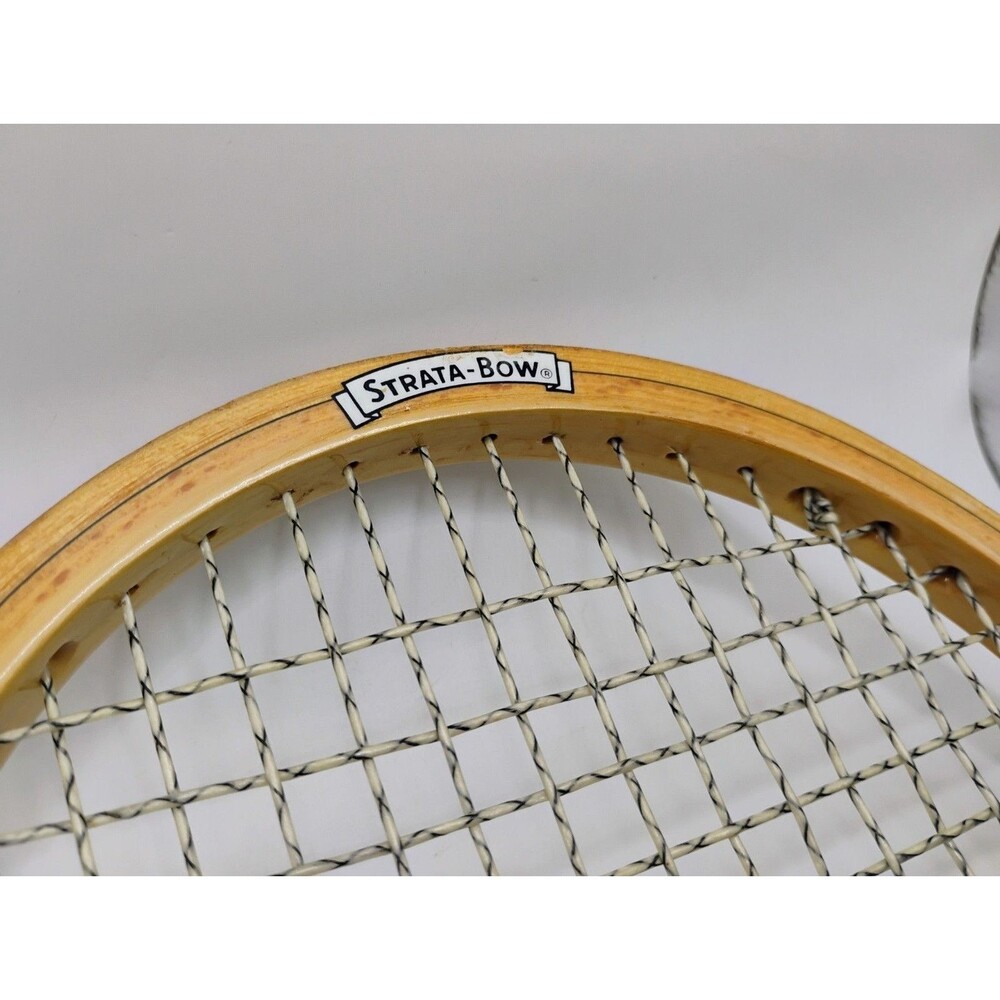 VINTAGE WILSON "SELECT" Jimmy Connors Tennis Racquet 4 1/2" STRATA-BOW Spalding - Picture 3 of 14